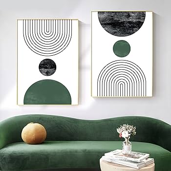 Amazon.co.jp: ミッドセンチュリーモダンウォールアート