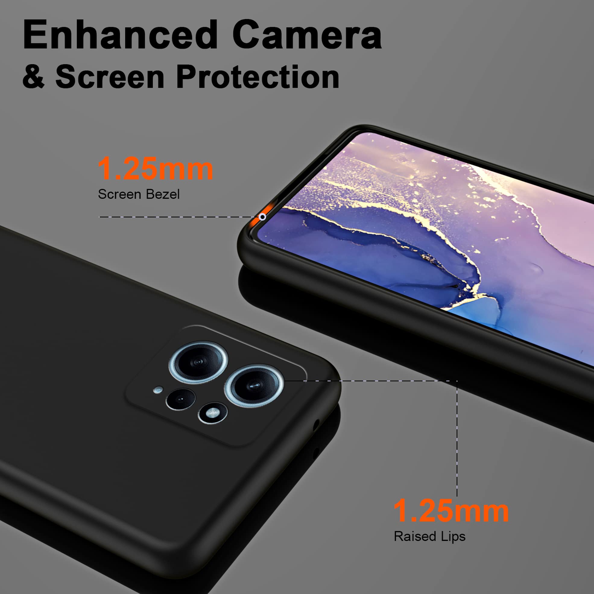 Custodia Morbida In Silicone TPU Per Xiaomi Redmi Note 12 – Nero, Sottile E Antiurto, Revive