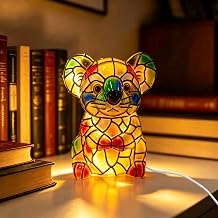 Colorful Resin Koala Night Light, USB Powered Soft Warm LED Table Lamp, Compact Vintage Decor Lamp for Desk Bedside, Ideal Gift for Birthday Easter Christmas Housewarming