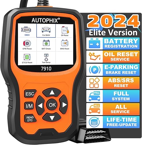 AUTOPHIX Herramienta de escaneo de diagnóstico mejorada BMW Full Systems 7910 BMW todas las funciones especiales escáner OBD2 lector de código de