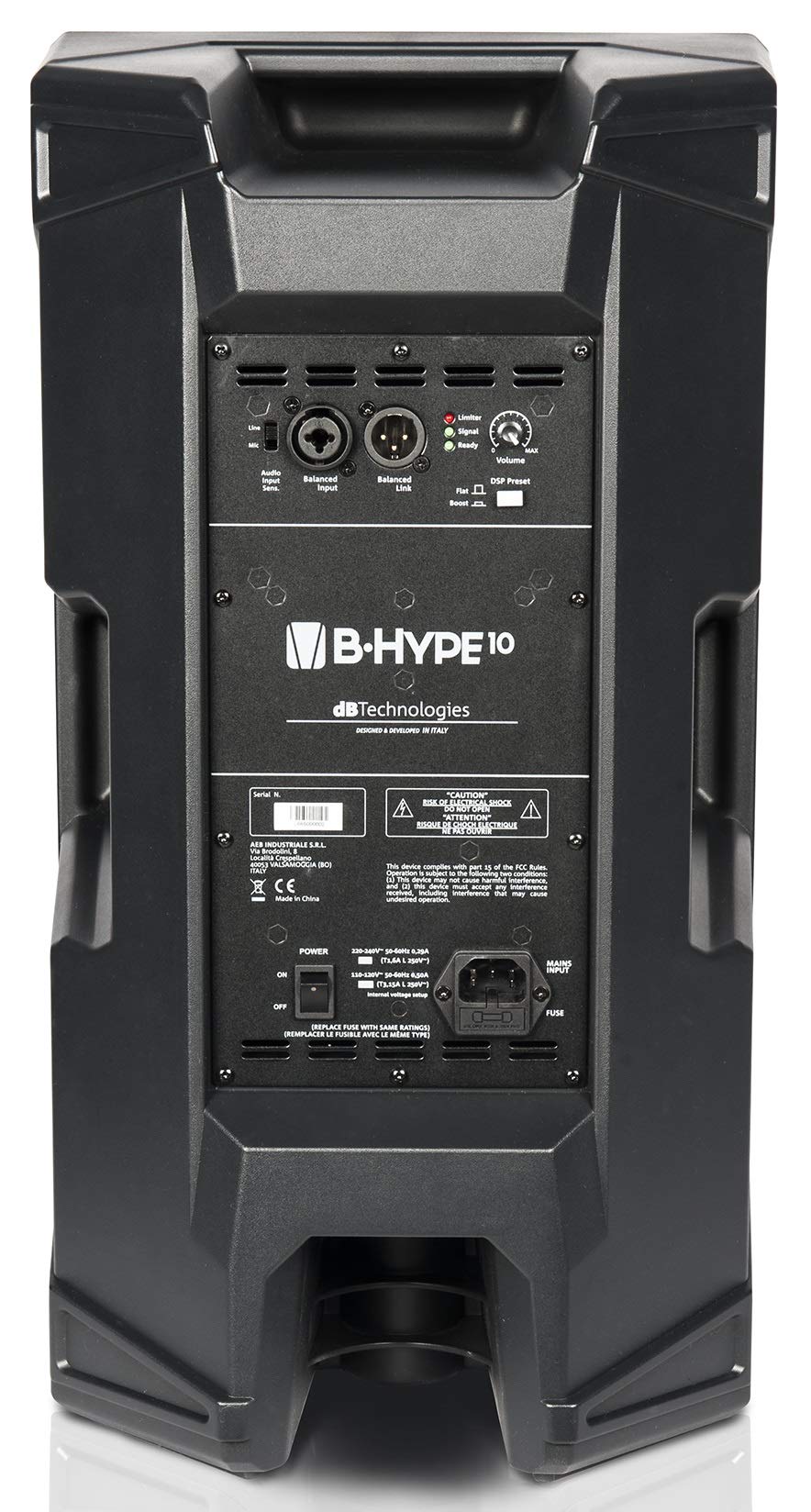 DB TECHNOLOGIES B-HYPE 10 CASSA ATTIVA 2 VIE 260W WOOFER 10" TWEETER 1"