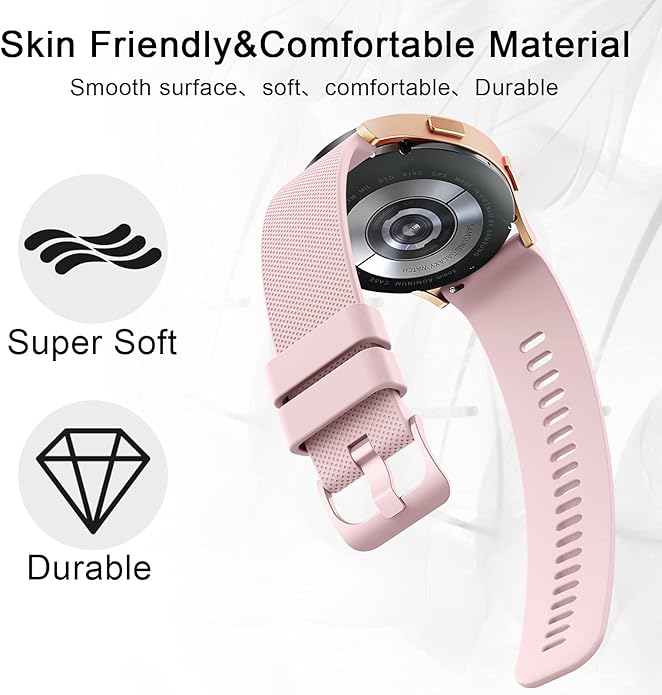4 Correas para Garmin Venu Sq 20mm Silicona, Reemplazo Rápido miniatura 3