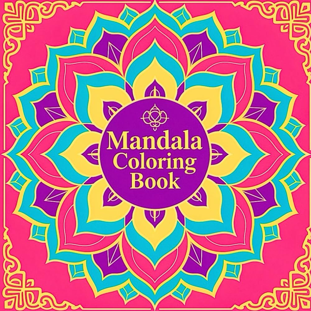 Mandala Coloring Book for Adult Calm Focus and Creative Escape Featuring Flowing Mandala Designs for Stress Relief Mindfulness and Artistic Coloring