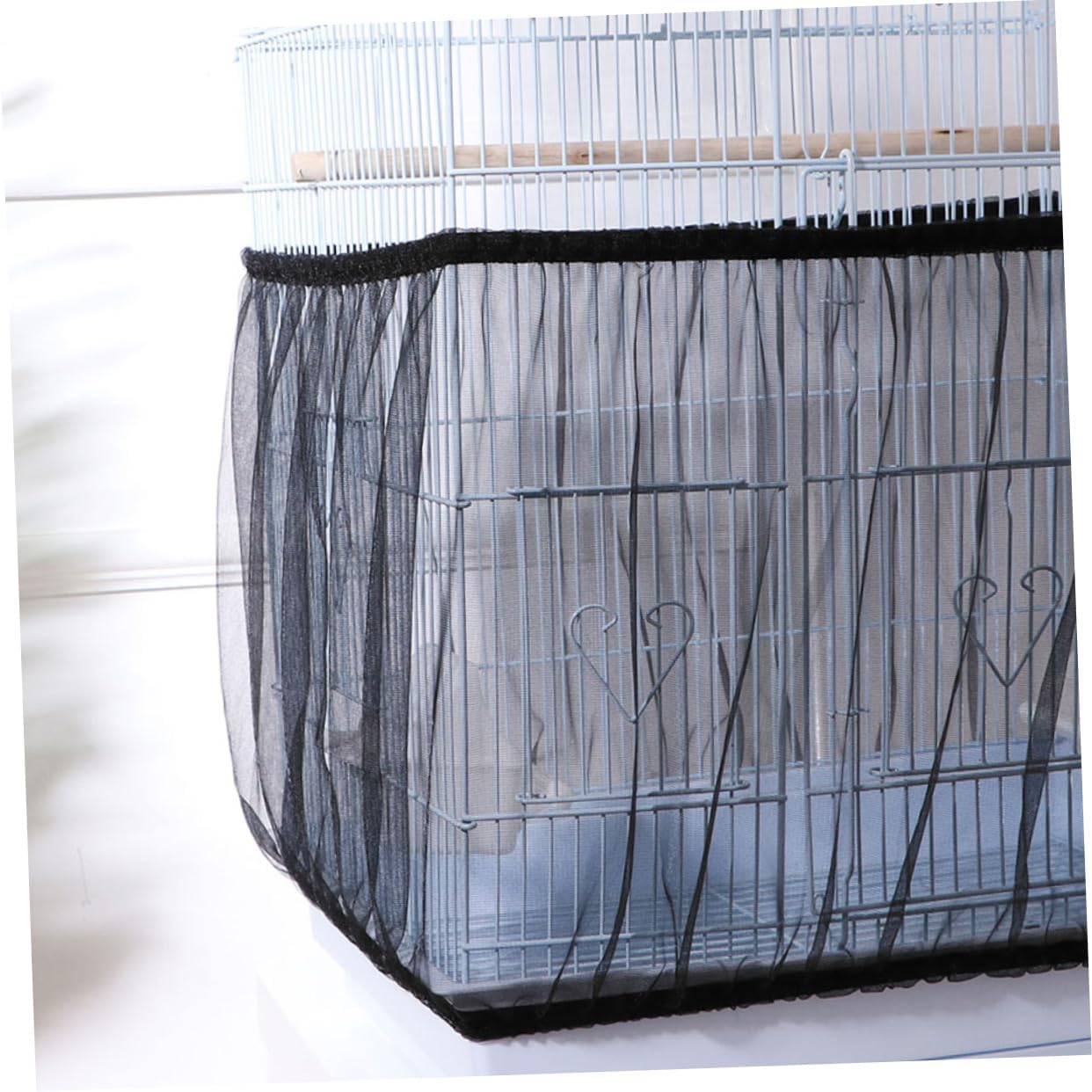 Kisangel 10pcs Birdcage Cover Breathable Gauze Netting for Parrot and Birds Elastic Design for Easy Installation and Colors Bird Cage Accessory
