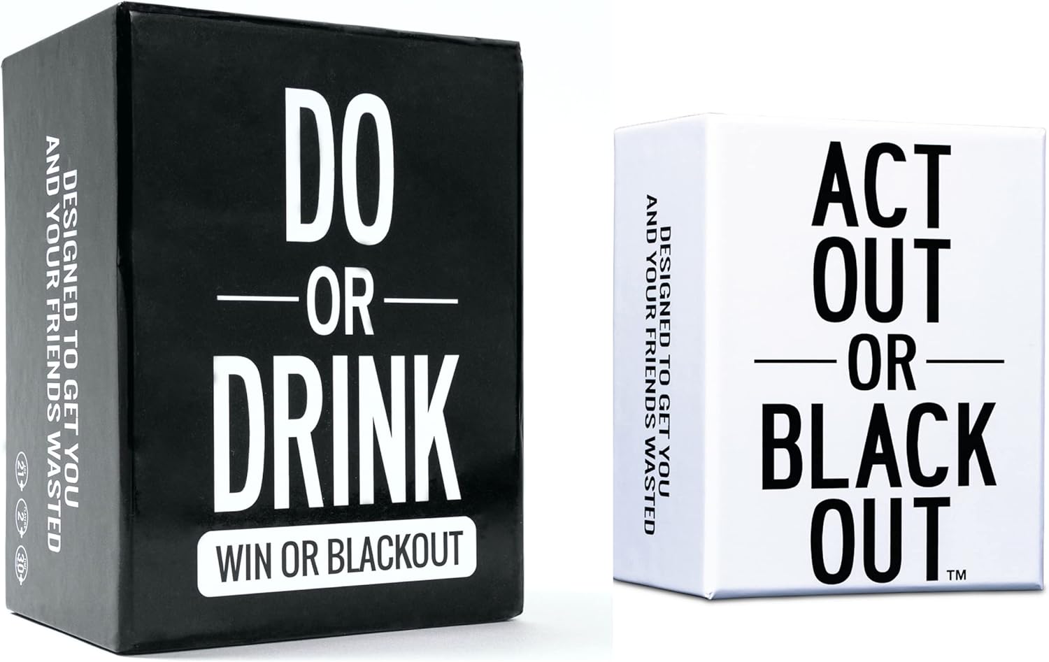 Do or Drink and Act Out or Black Out Bundle - Party Game for College, Camping, 21st Birthday : Home & Kitchen
