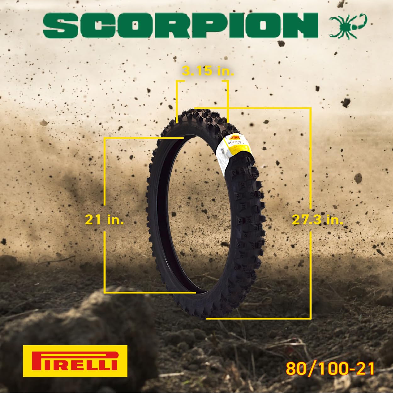ピレリ　80/100-21 scorpion mx32 モトクロスタイヤ Amazon.com: Pirelli Scorpion MX 32 Mid Soft 80/100-21 Front
