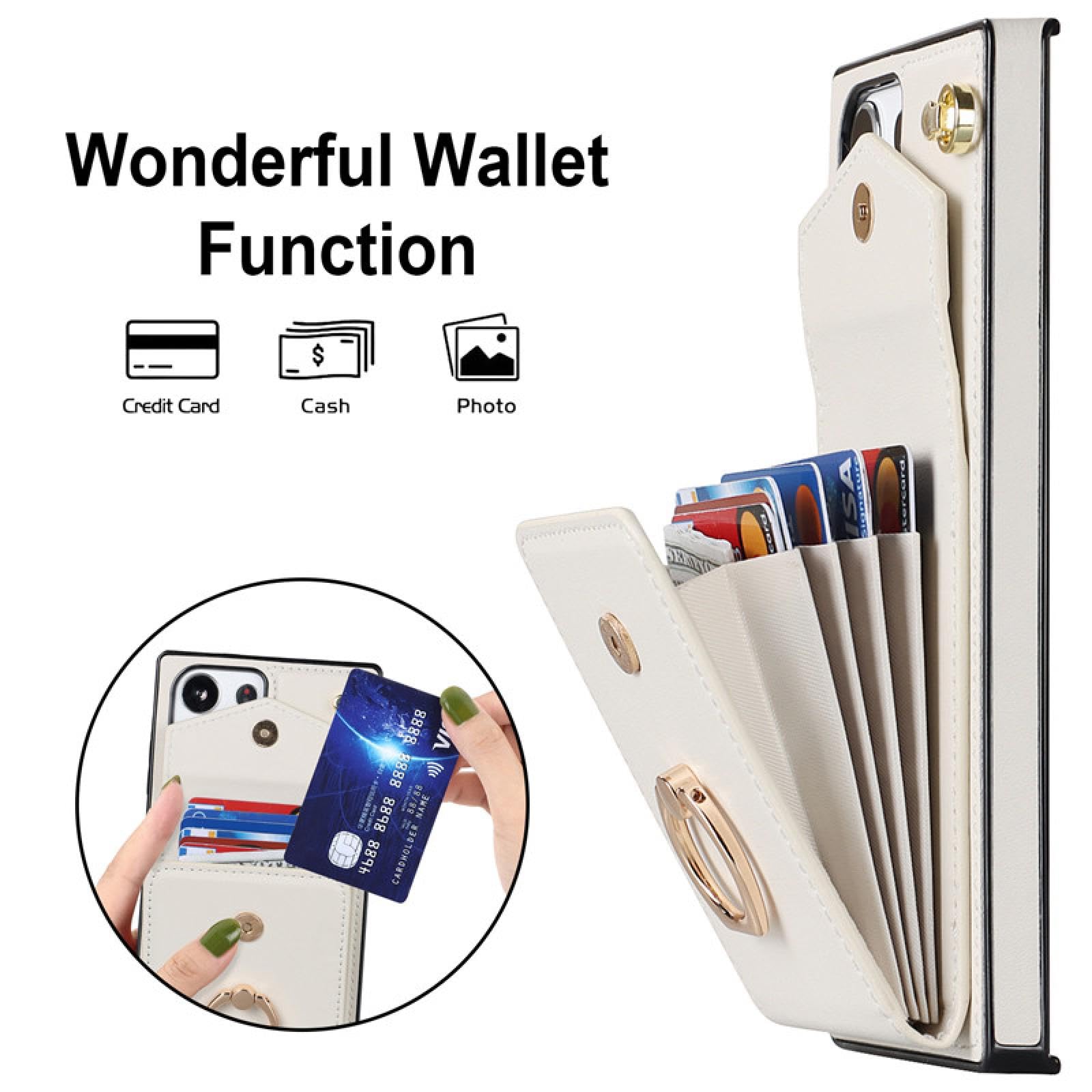 Étui Portefeuille en Cuir avec lanière pour Samsung S20 FE 4G 5G, Multi-Cartes, avec Anneau à Rabat (pour Samsung S20 FE 4G 5G/Vert)