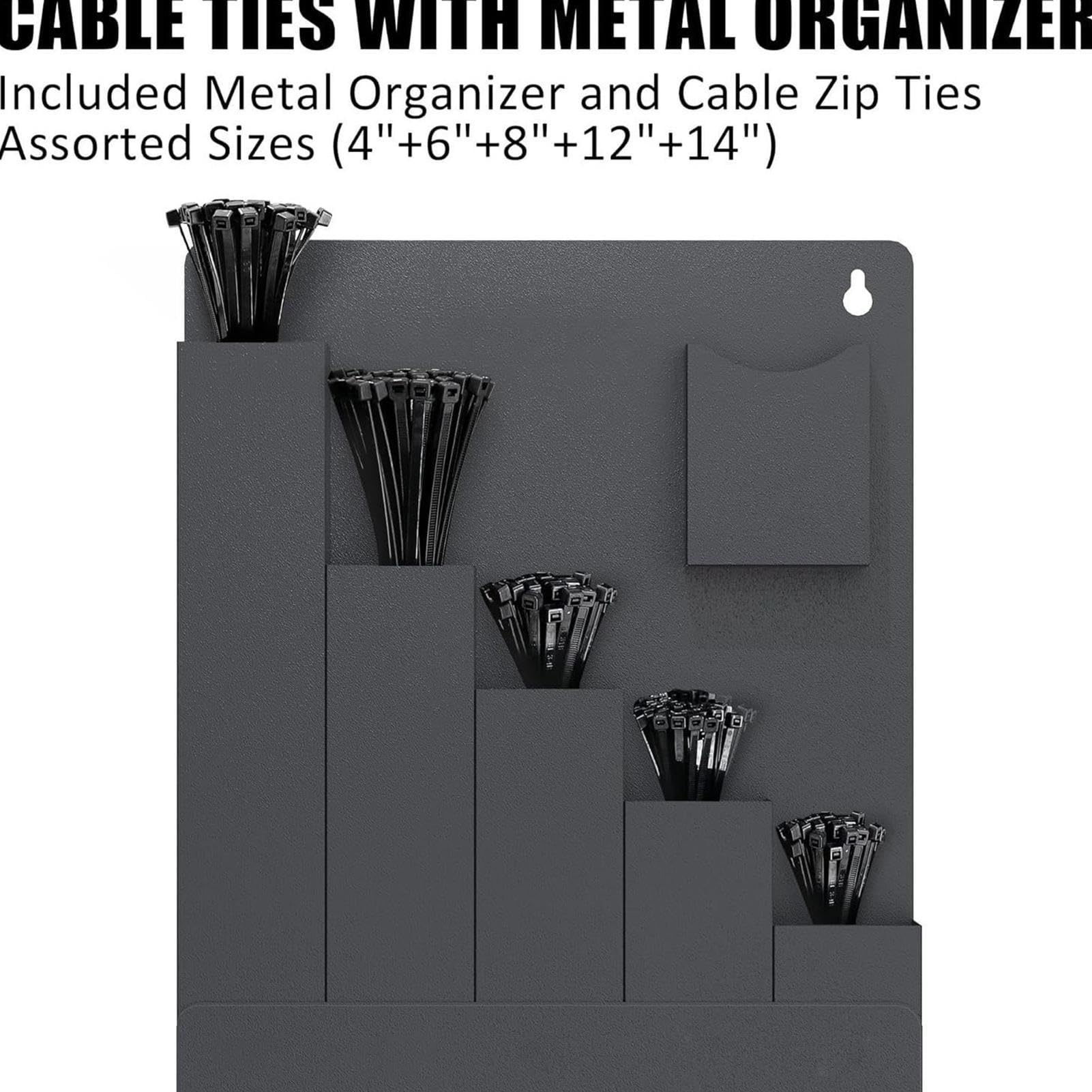Portafascette Da Parete Contenitore A 6 Tasche | Organizer Gestione Cavi E Fascette Per Installatori Qualificati, Proprietari Di Casa, Home Office, Studio, Officina, Garage,