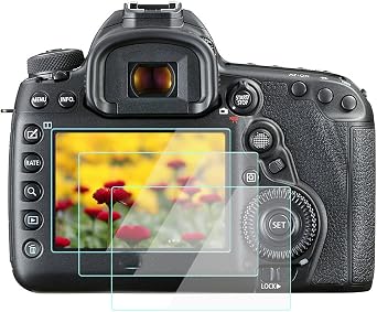 5Diii Screen Protector for Canon 5D Mark III Mark IV [2 Pack], 9H Hardness Tempered Glass Flim, Anti-Scrach Anti-Fingerprint Anti-Bubble Anti-Dust