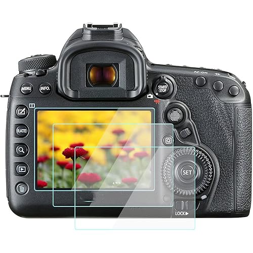 5Diii Screen Protector for Canon 5D Mark III Mark IV [2 Pack], 9H Hardness Tempered Glass Flim, Anti-Scrach Anti-Fingerprint Anti-Bubble Anti-Dust