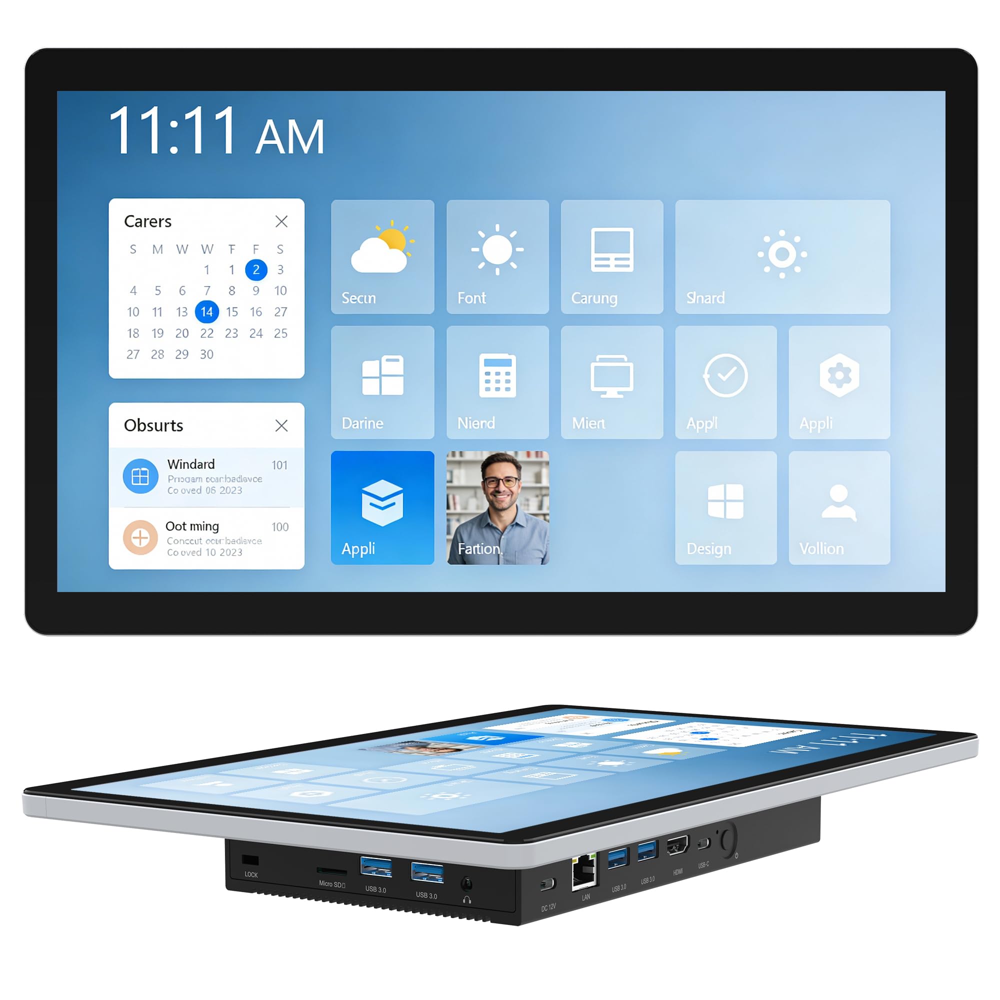 Amazon.com: All-in-One Industrial 13.3 Inch Touchscreen Panel PC