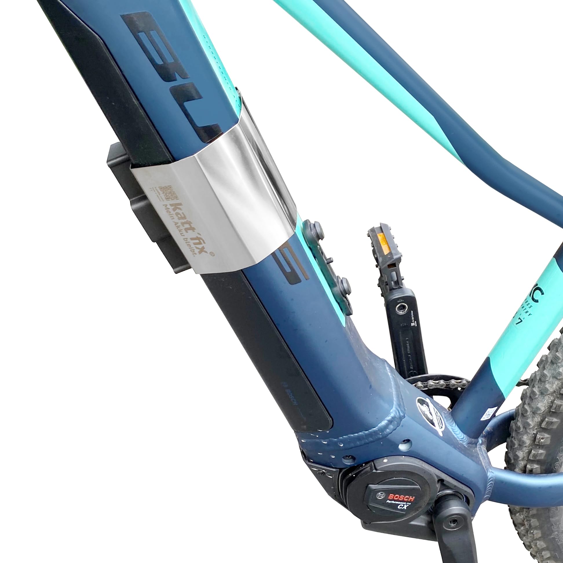 E-Bike-Akkuschloss „Kattfix“ für Bulls Fahrräder, E-Bike Akku-Diebstahlsicherung (Modell Aminga) Sport & Freizeit