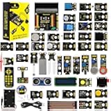 KEYESTUDIO 45 Sensors Starter Kit for BBC Microbit V2.2 V2 V1.5 (Without Micro:bit), Sensor Breakout Board, i2c LCD, Buzzer, 5v Relay with Tutorials 57 Courses Coding for Teens Adults 15+