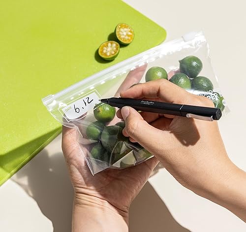 Miniatura 3 de Bolsas de almacenamiento deslizantes para aperitivos, 80 unidades, con parte inferior expandible, cero BPA, aptas para microondas (2 cajas de 40)