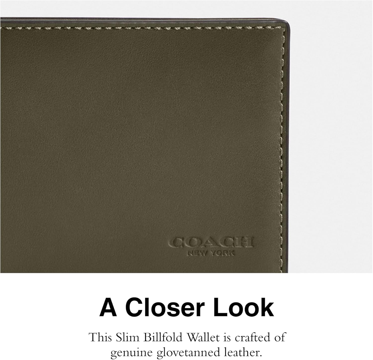 Coach Men's Slim Billfold Wallet in Refined Calf - Image 4