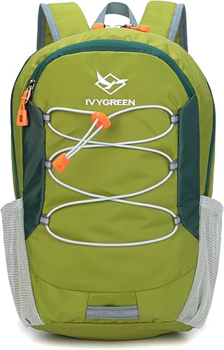 Miniatura 13 de IVYGREEN Mochila pequeña para niños de senderismo para niños o niñas, pequeña mochila de día para acampar o viajar, Verde, Pequeño, Mochilas Daypack