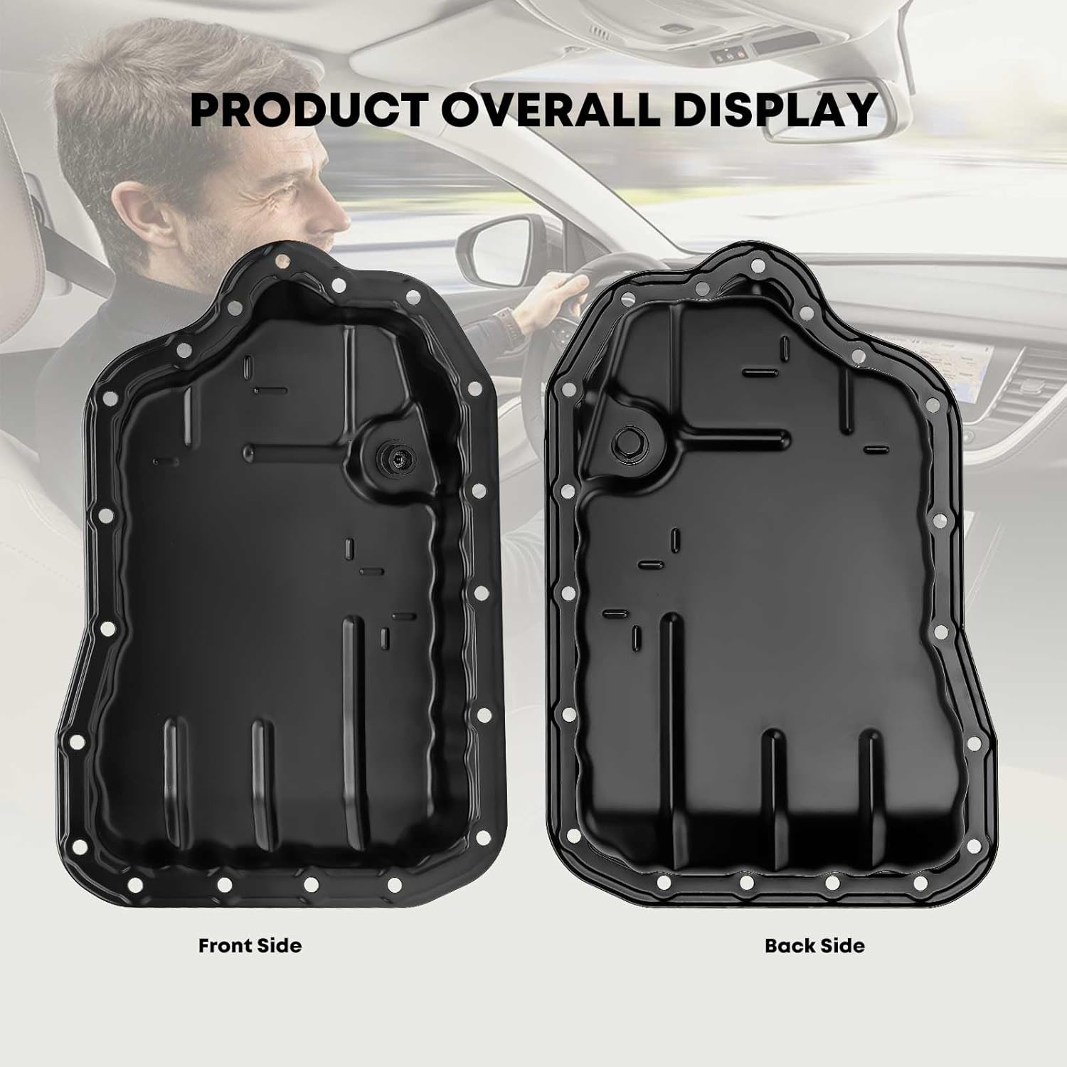 YHTAUTO Auto Transmission Oil Pan and Drain Plug Replacement for Toyota Camry 2010-2016, Sienna Highlander & Scion tC 2.5L 2.7L