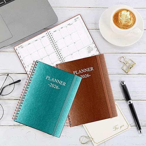 Miniatura 6 de Agenda 2026 - Agenda semanal y mensual desde enero de 2026 a diciembre de 2026, 8.5 x 11 pulgadas, pestañas de 12 meses, bolsillo interior, cubierta