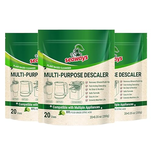 Seaways Multi-Purpose Descaler and Cleaner Powder (60-Uses) for Ice Maker