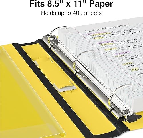 Vista 203 de Staples 1618292 4-Inch 3-Ring Better Binder Negro (44103)