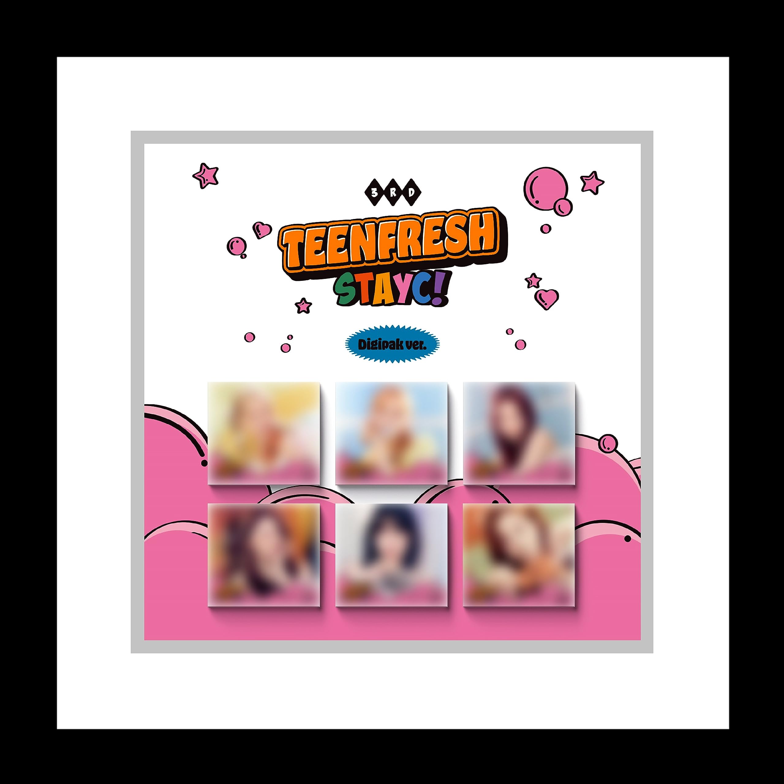 STAYC TEENFRESH 3er Mini álbum Digipack versión CD + libro de fotos + tarjeta fotográfica + seguimiento sellado (Digipack SET (Sumin+Sieun+Isa+Seeun+Yoon+J))