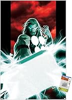 Vista 1 de Trends International Marvel Thor - Póster de pared de Mjolnir, 22.37 x 34.00 pulgadas, paquete de póster premium y alfiler