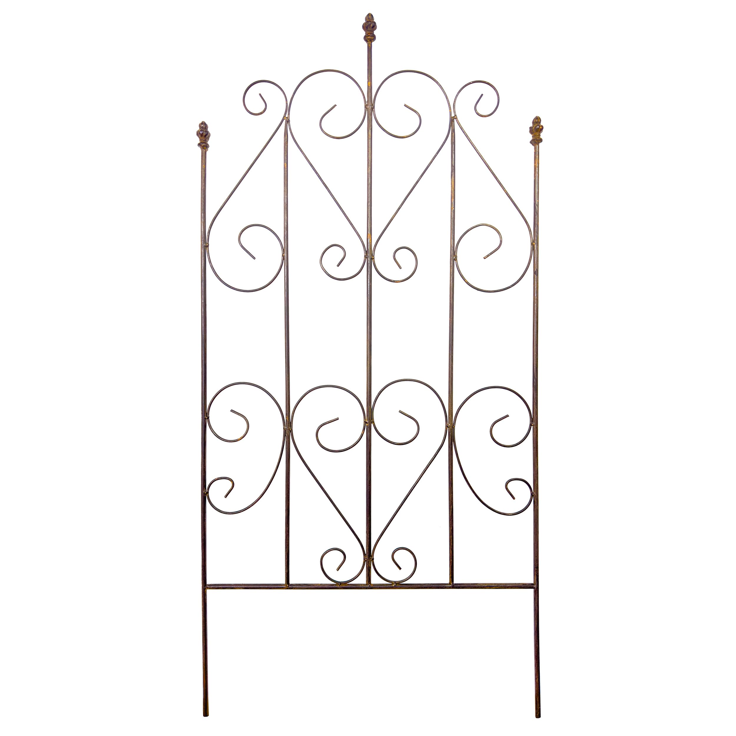 Treillis métallique décoratif en cœur pour balcon et brise-vue de jardin