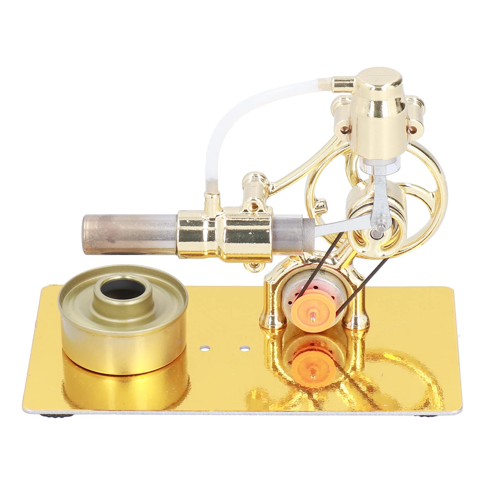 Mini Giocattolo Modello Motore Stirling con Luce RGB Vibrante per Progetti di Scienze Educative Adatto a Partire Dagli 8 Anni Materiale in Ferro 6,3x3,5x4,7 Pollici