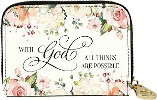 RFID Secure Armored Zipper Wallet (With God, All Things Are Possible)