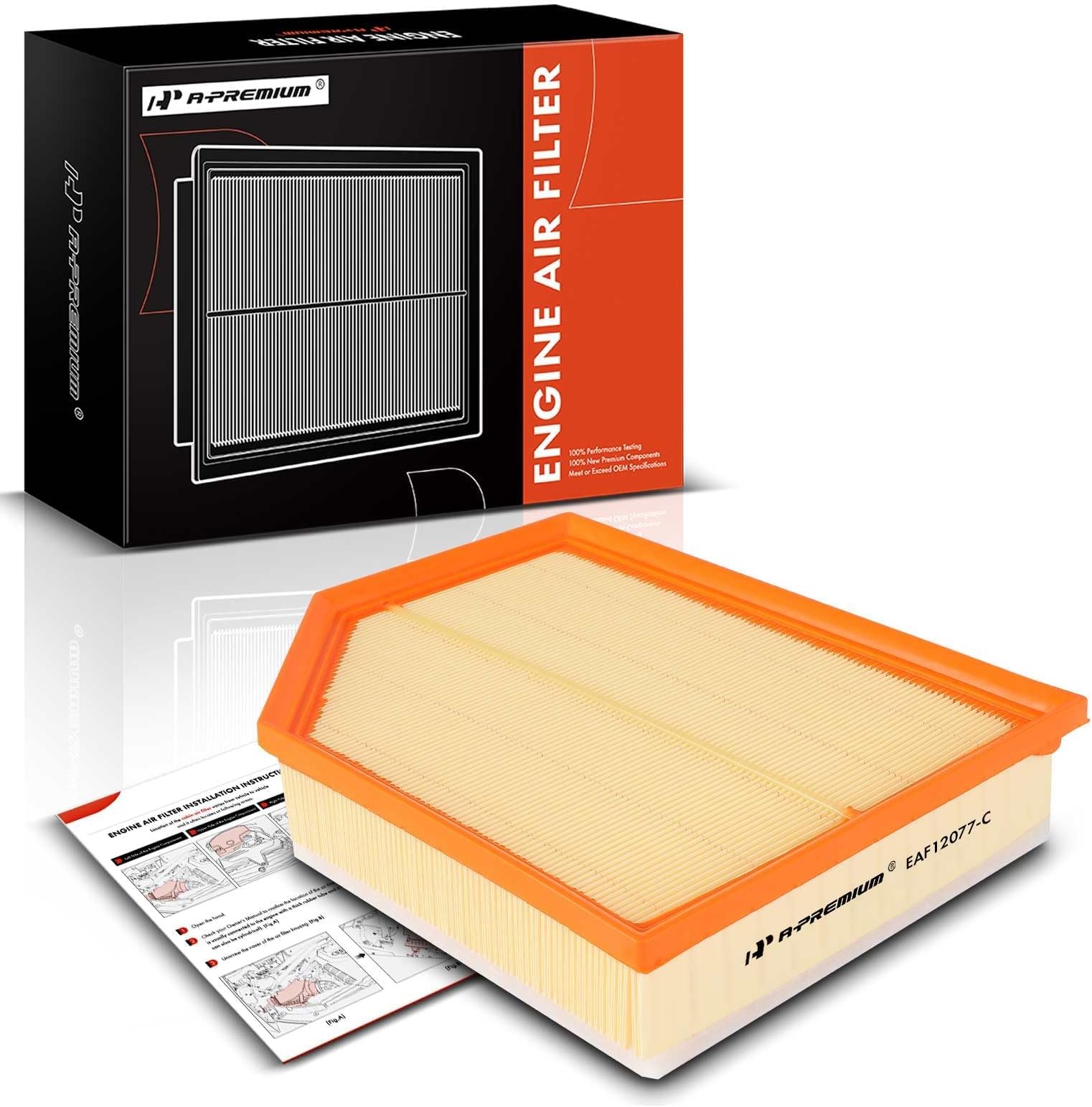 Engine Air Filter Compatible with Volvo XC60 2018-2023, XC90 2016-2023, S60 2019-2023, S90 2017-2023, V60 2019-2023, V60 Cross Country 2020-2023, V90 2018-2021, V90 Cross Country 2017-2023