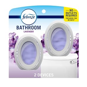 Febreze Small Spaces Air Freshener Odor-Fighting Plug In Alternative Air Fresheners for Home and Bathroom and Kitchen Closet