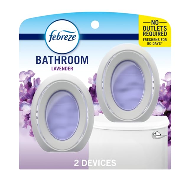 Febreze Small Spaces Air Freshener Odor-Fighting Plug In Alternative Air Fresheners for Home and Bathroom and Kitchen Closet