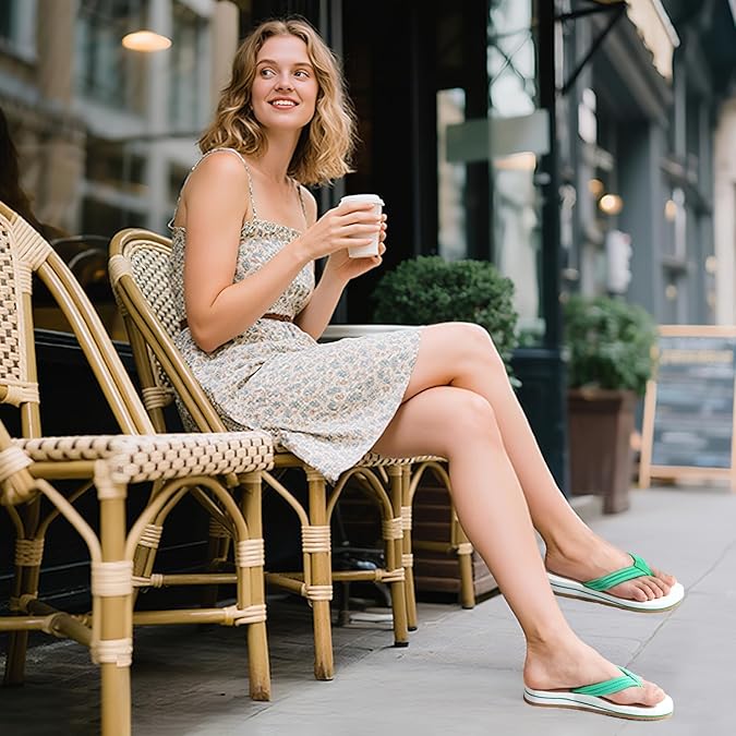 HAOLIRA Slippers Voor Dames, Comfortabele Lichtgewicht Voetboogondersteuning Tangasandalen
