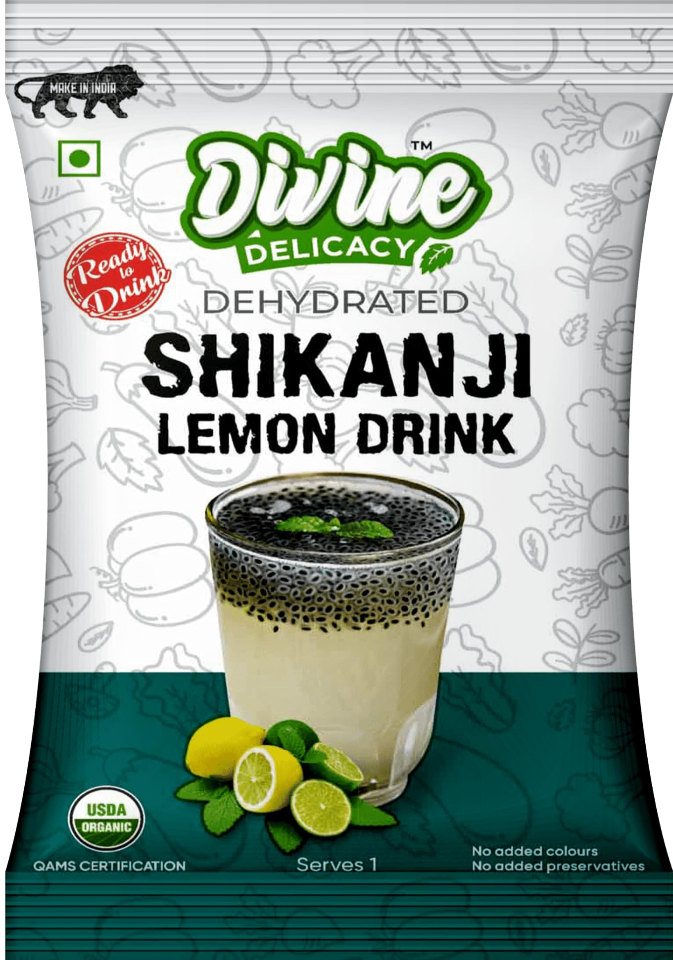 DIVINE DELICACY Ready to Eat Shikanji | 10gm | A refreshing lemon-based drink | perfect for summers and hot climates | Instant Refreshing Drink For Summer - Pack of 20-image-42