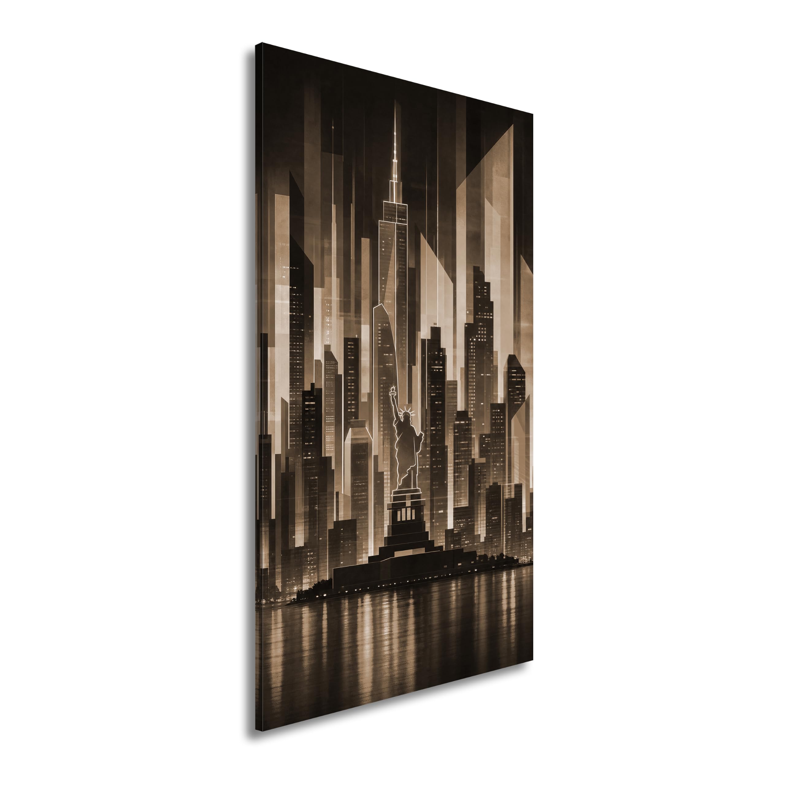 deyoli WTD - Lienzo decorativo (60 x 30 cm), diseño de horizonte luminoso