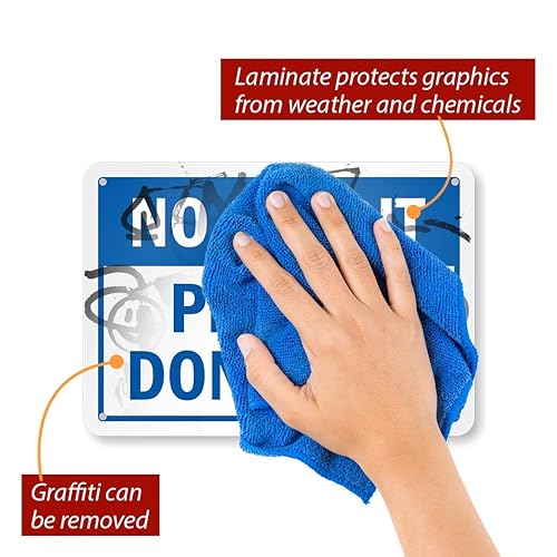 Miniatura 6 de Letrero con texto en inglés "No Credit - Please Don't Ask" de SmartSign  Aluminio de 12 x 18 pulgadas