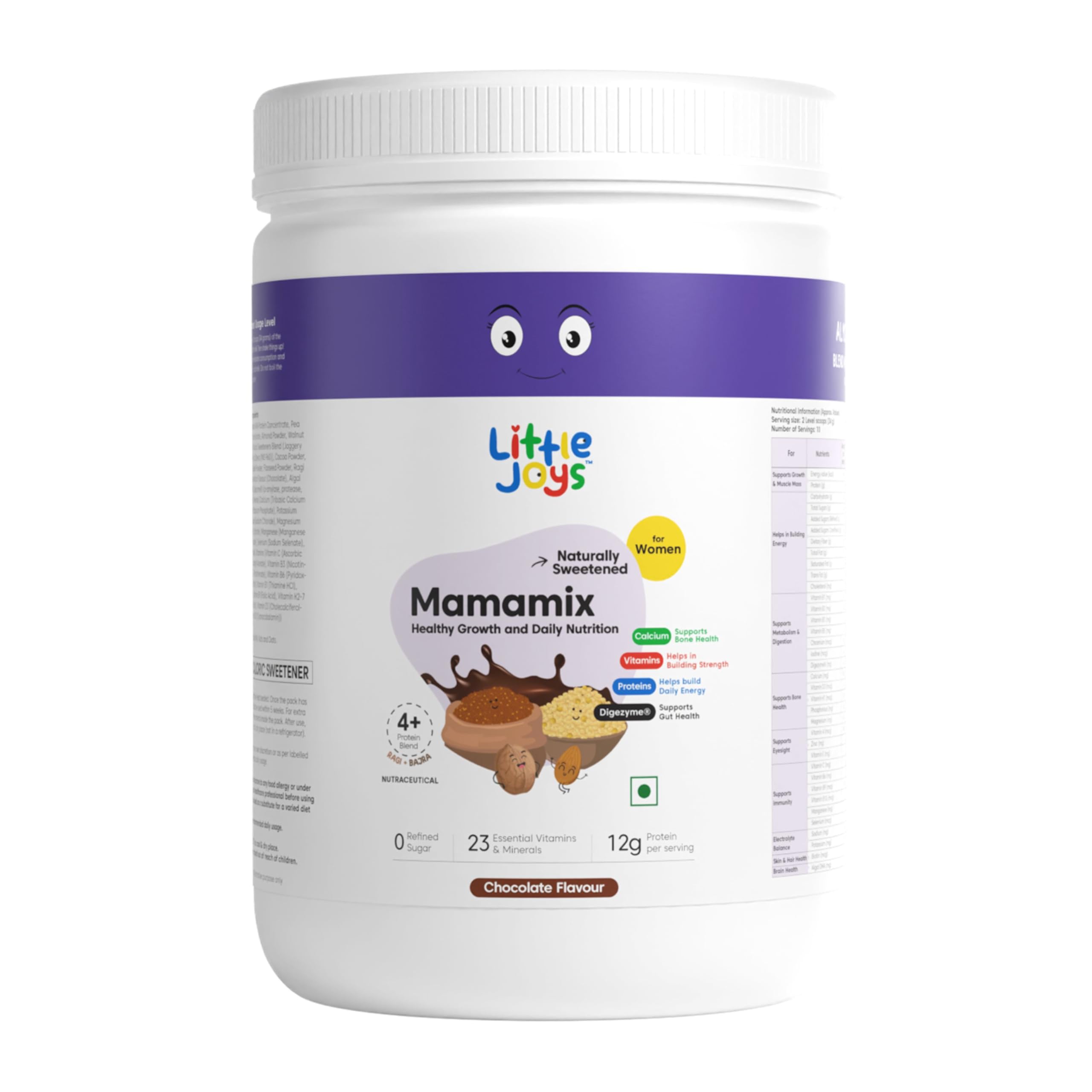 Little Joys Nutrimix for Mothers 350gm | Improves Energy, Supports Digestion, Immunity & Brain Development | Ragi, Bajra, Jaggery, Oats, Digestive Enzymes & Nuts | Chocolate Flavour (B0CXPMJ1TQ) Amazon Price History, Amazon Price Tracker