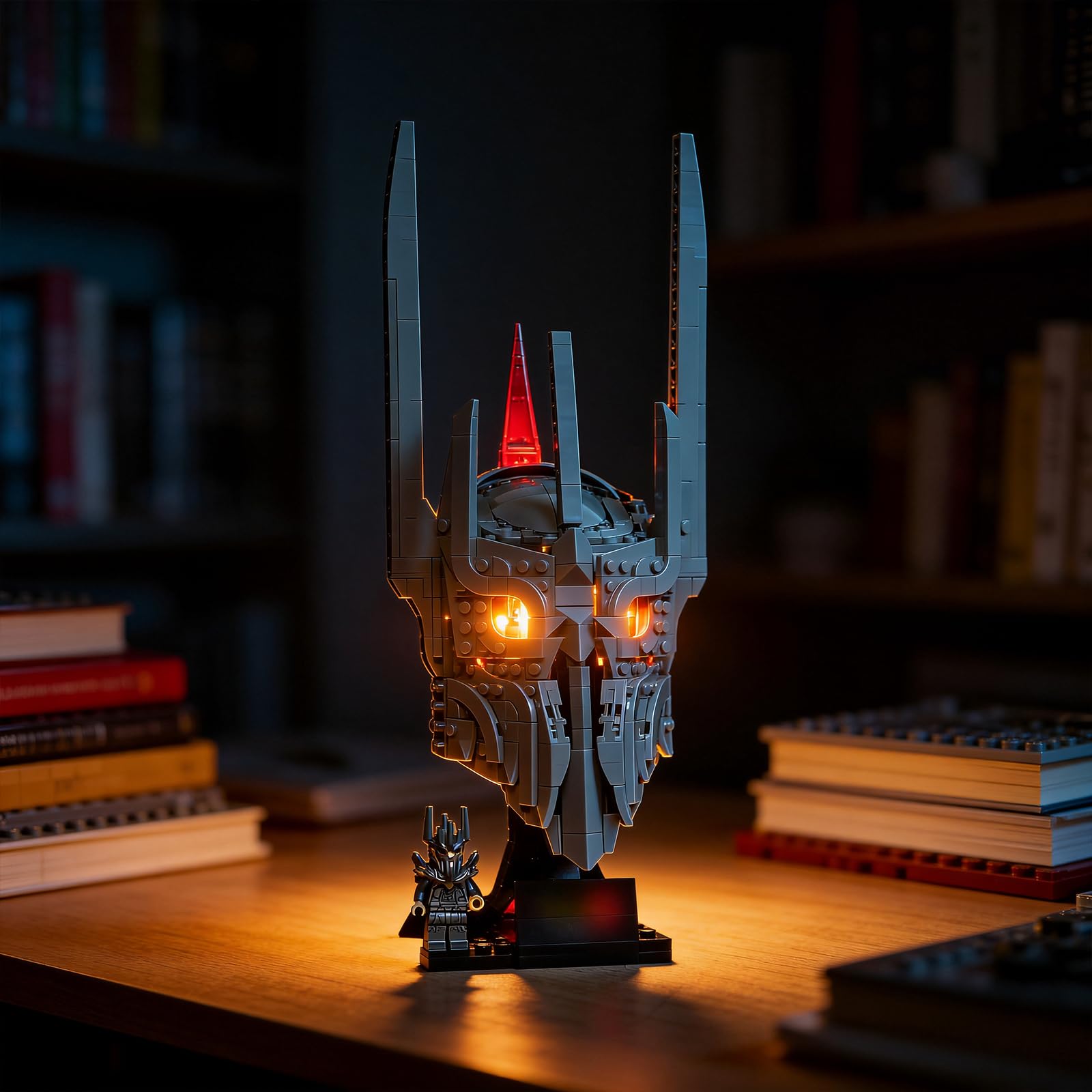YEABRICKS LED Light for Lego-11373 Icons The Lord of the Rings: Sauron's Helmet Building Blocks Model (Building Set NOT Included)