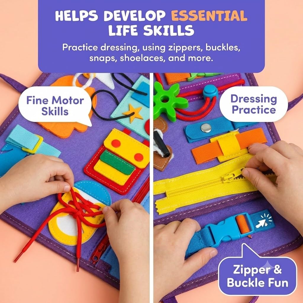 Toddler Busy Binder - Montessori Activity Book -5 Toddler Busy Binder - Montessori Activity Book -5