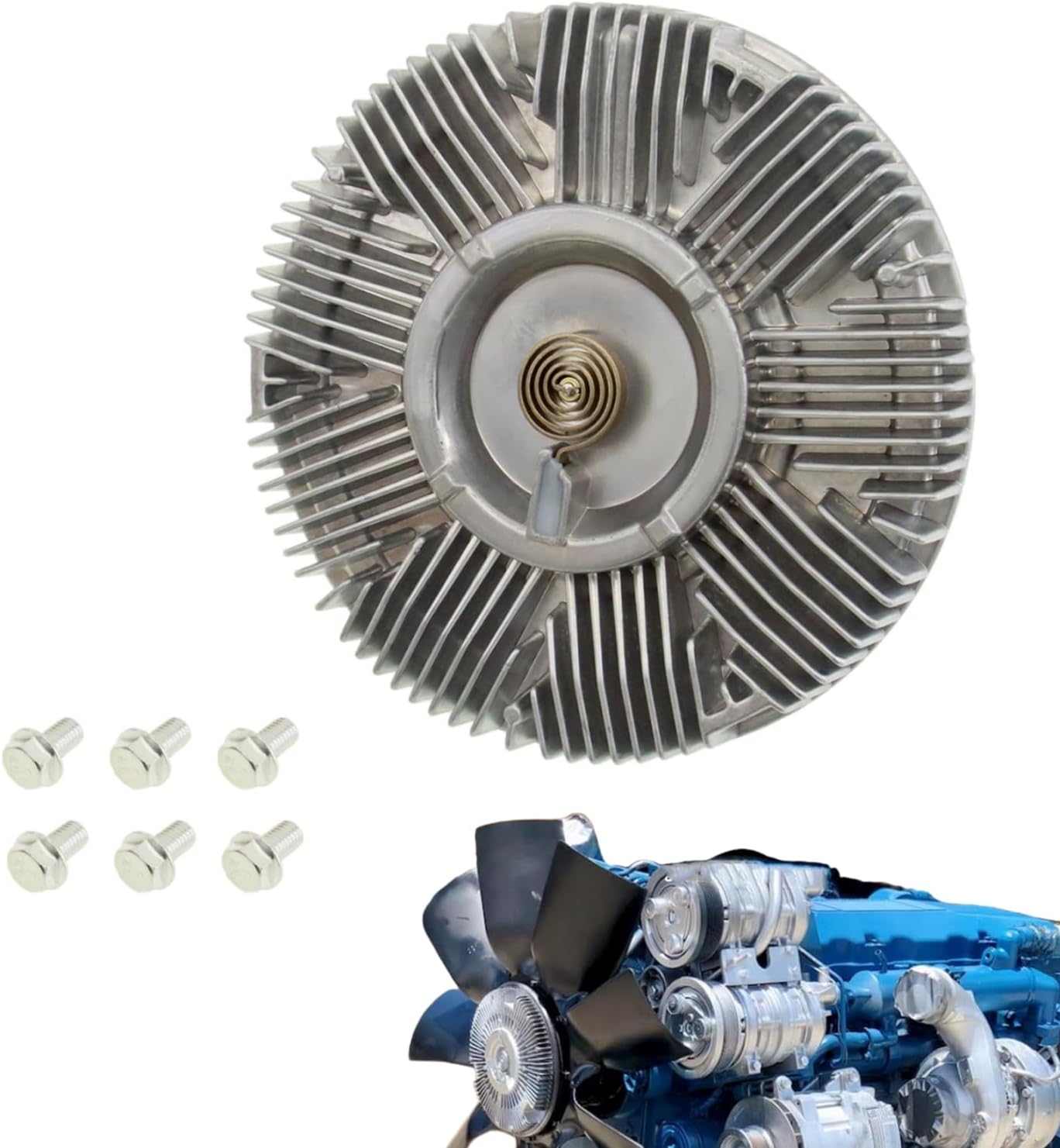Engine Cooling Fan Clutch Replacement for International DT466E Diesel Engine Replaces 7203102 9902013 3584438C1 7C4Z8A616BA 7C4ZA616BA