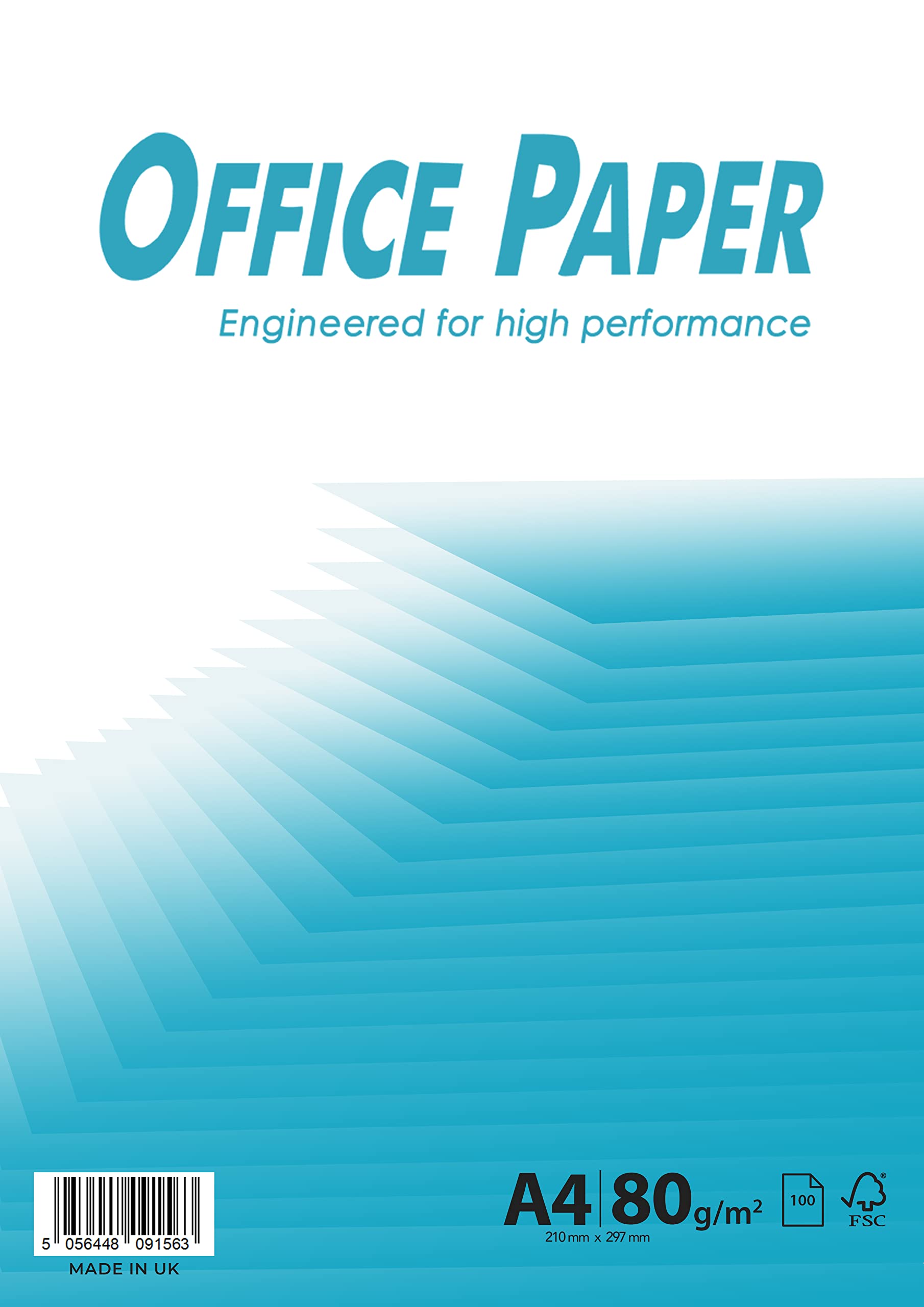 Office Paper A4 80gsm Multifunction Copier Paper for Office Printer Laser Inkjet - Pack (100 Sheets)