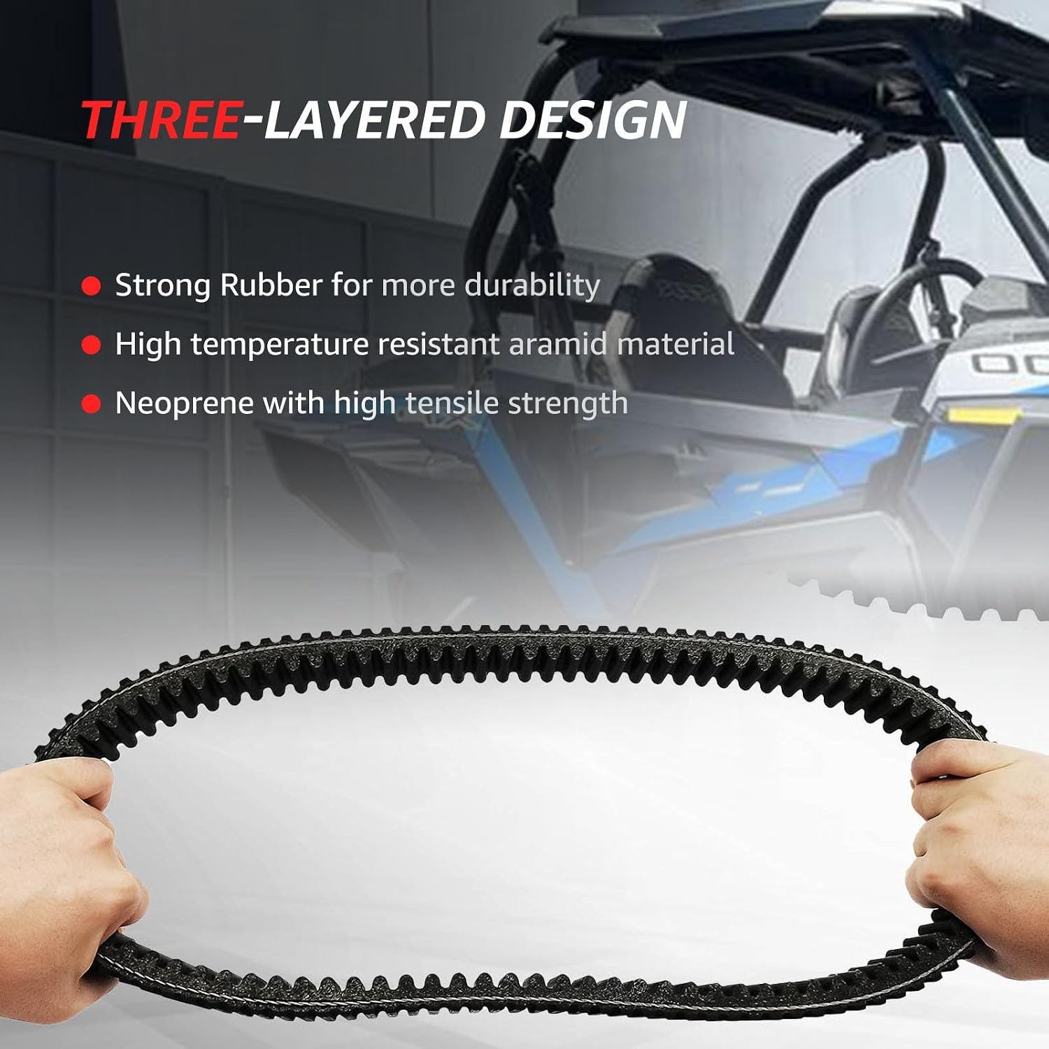 3211113 Drive Belt Compatible with Polaris Sportsman 500 570 700 800 HO EFI Ranger 500 RZR 800 Big Boss 800 6x6 Heavy Duty Belt Replace 19C3982 3211162 3211118