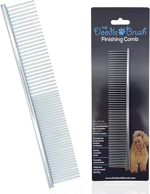 The Doodle Brush Metal Comb for Dog, Poodle Comb, Metal Dog Combs for