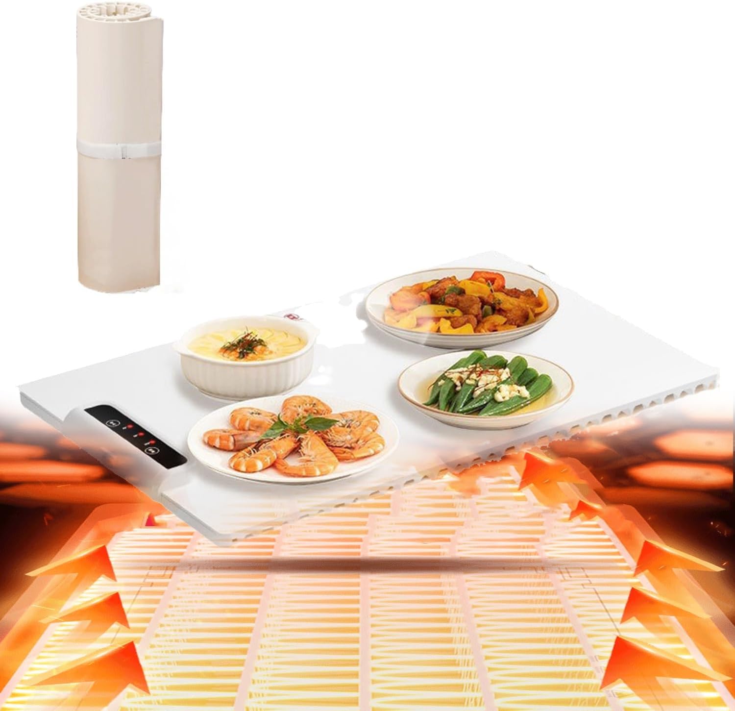 Portable Electric Warming Tray Silicone,Electric Food