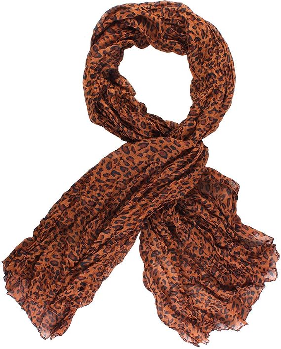 SWEATER SHAWL WITH LEOPARD PATTERN