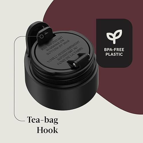 Miniatura 149 de Contigo Autoseal West Loop - Taza de viaje de acero inoxidable con aislamiento de vacío (16 oz, acero inoxidable/azul Mónaco, 2 unidades)