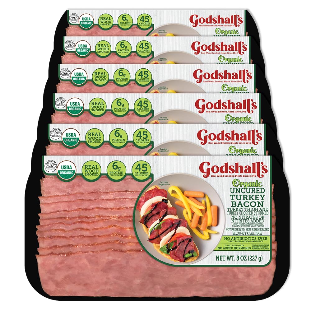 Godshall's 8oz Organic Turkey Bacon 6pk