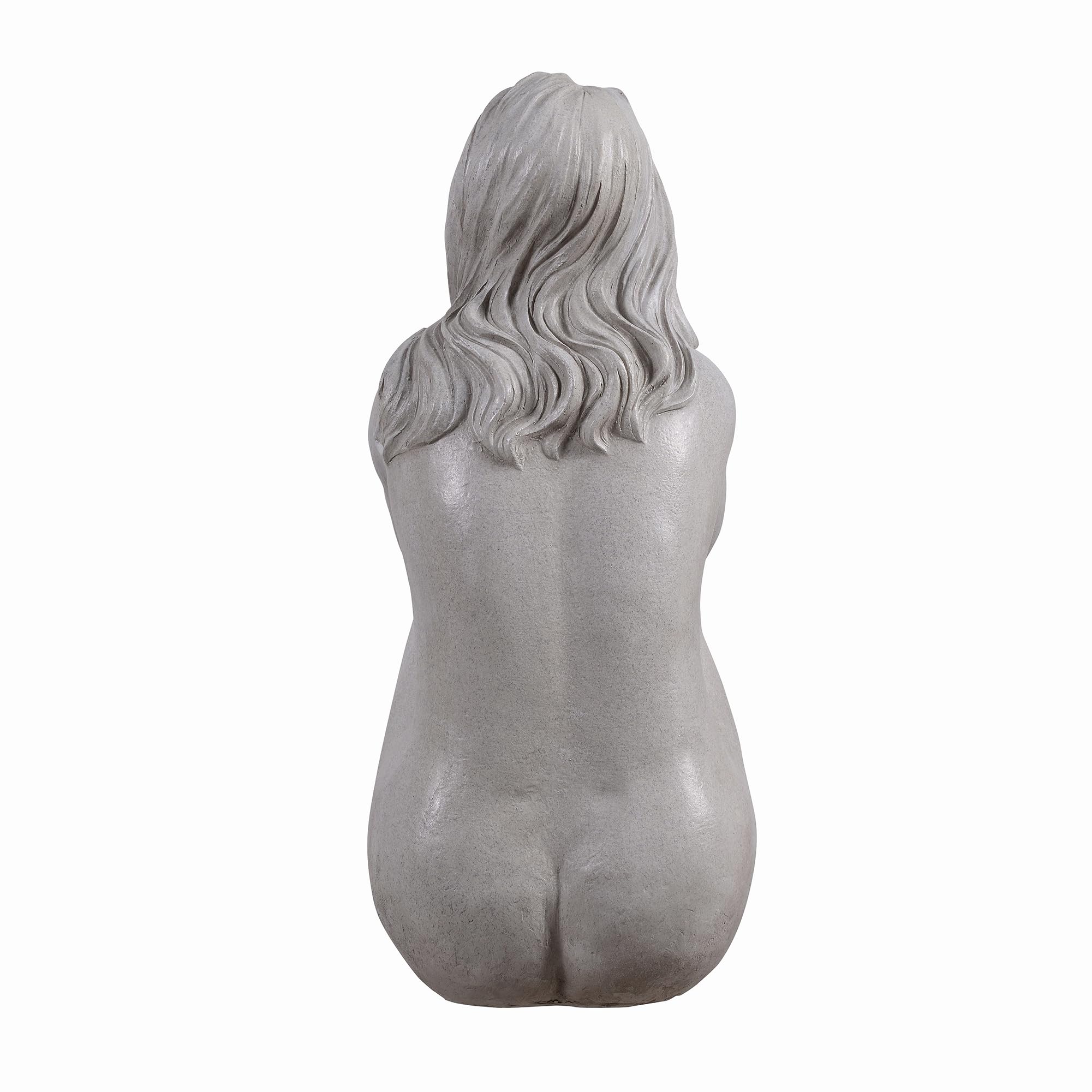 HI-LINE Gift Ltd. Gartenstatue Denkende Dame aus Kunstharz