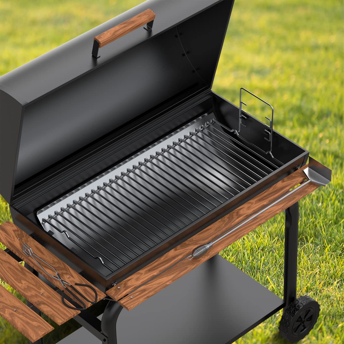 Criditpid Poêle à Cendres De 50,8 Cm Pour Barbecue Char