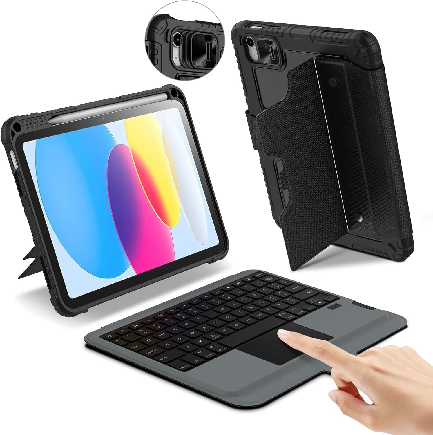 Nillkin iPad 10th Generation Case with Keyboard, Magic
